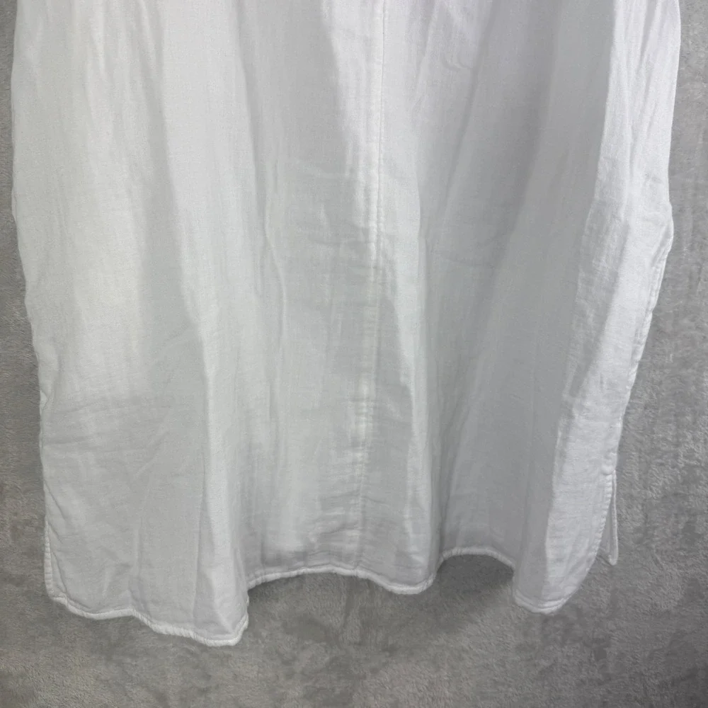 Old Navy Cotton Gauze white mini dress Sz M oversized vacation resort NEW - Picture 15 of 15